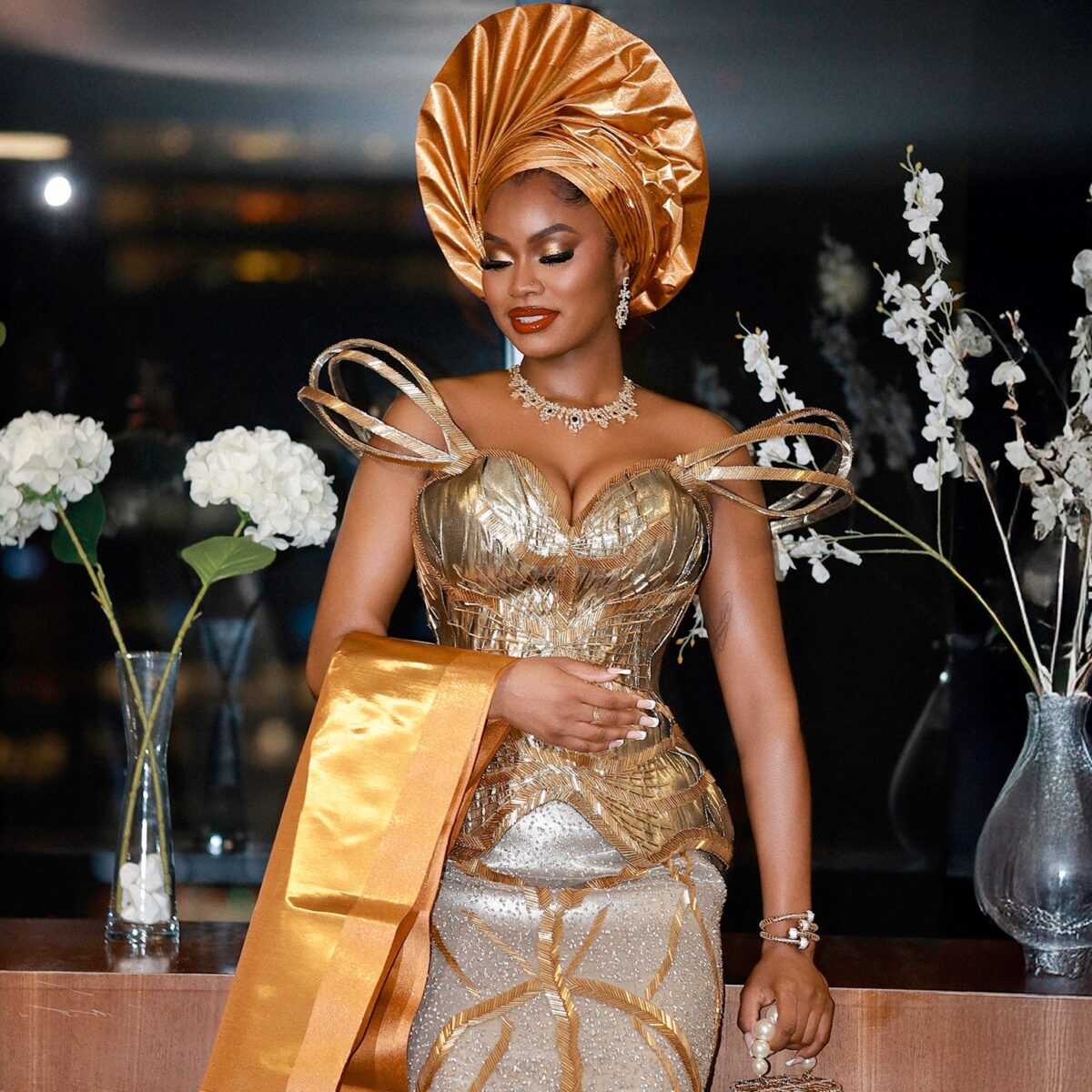 traditional wedding gown