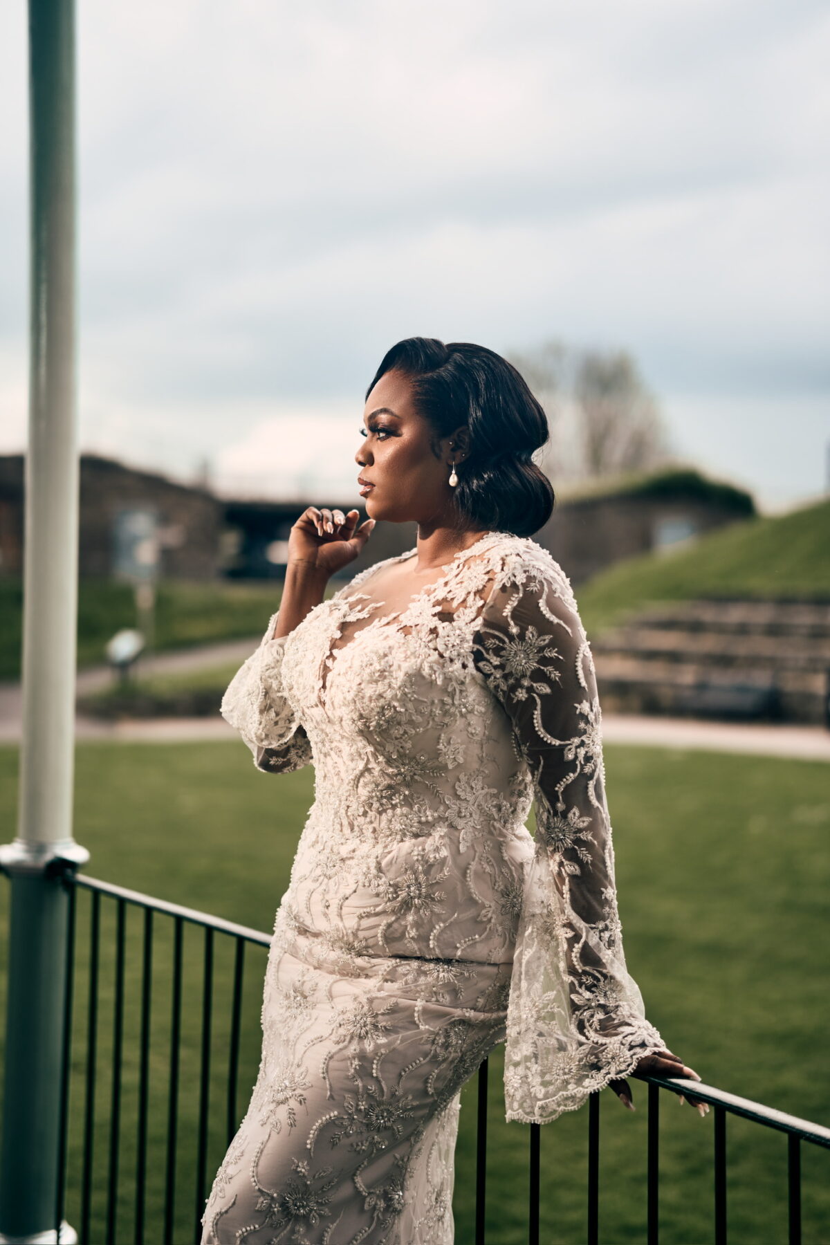 White Wedding Gown - Image 2